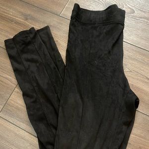 Express suede leggings